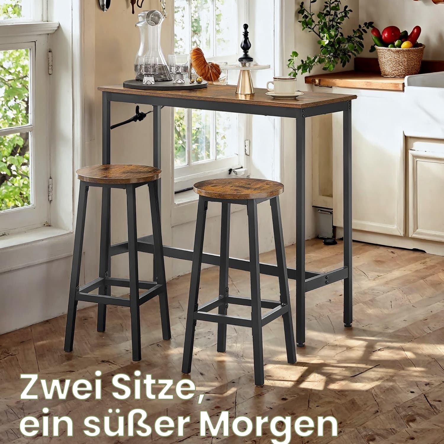 Bar table with 2 bar stools, bar table with bar stools, bar table and bar stool set