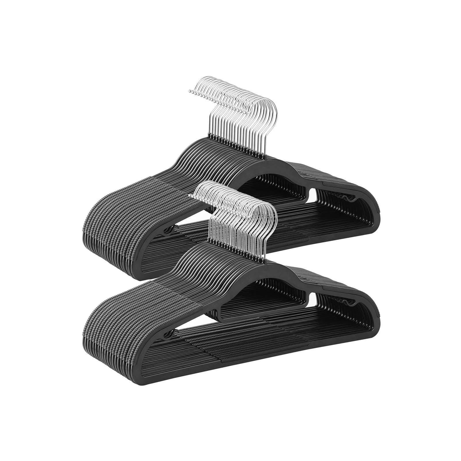 Clothing hangers - Anti -slip - Set of 50 - Gray