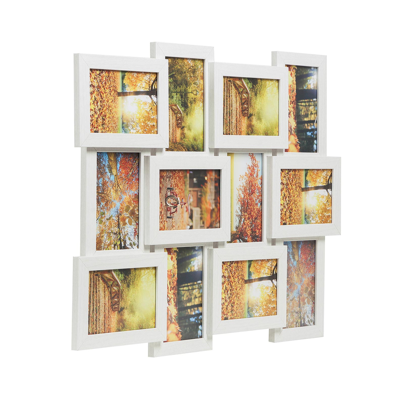 Photo frame - Collage - For 12 photos - White