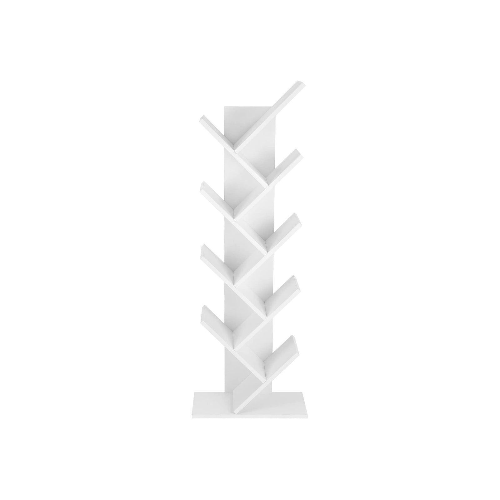 Bookcase - Standing cupboard - 8 levels - White