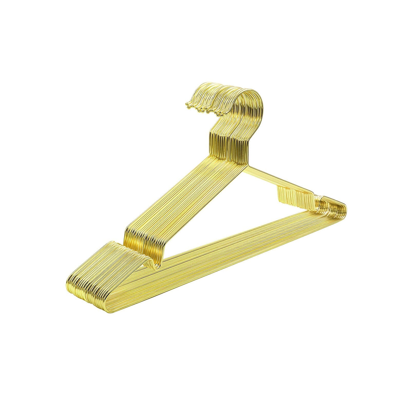 Clothing hangers - Metal hangers - Chrome -free - Stainless - Gold - 20 pieces
