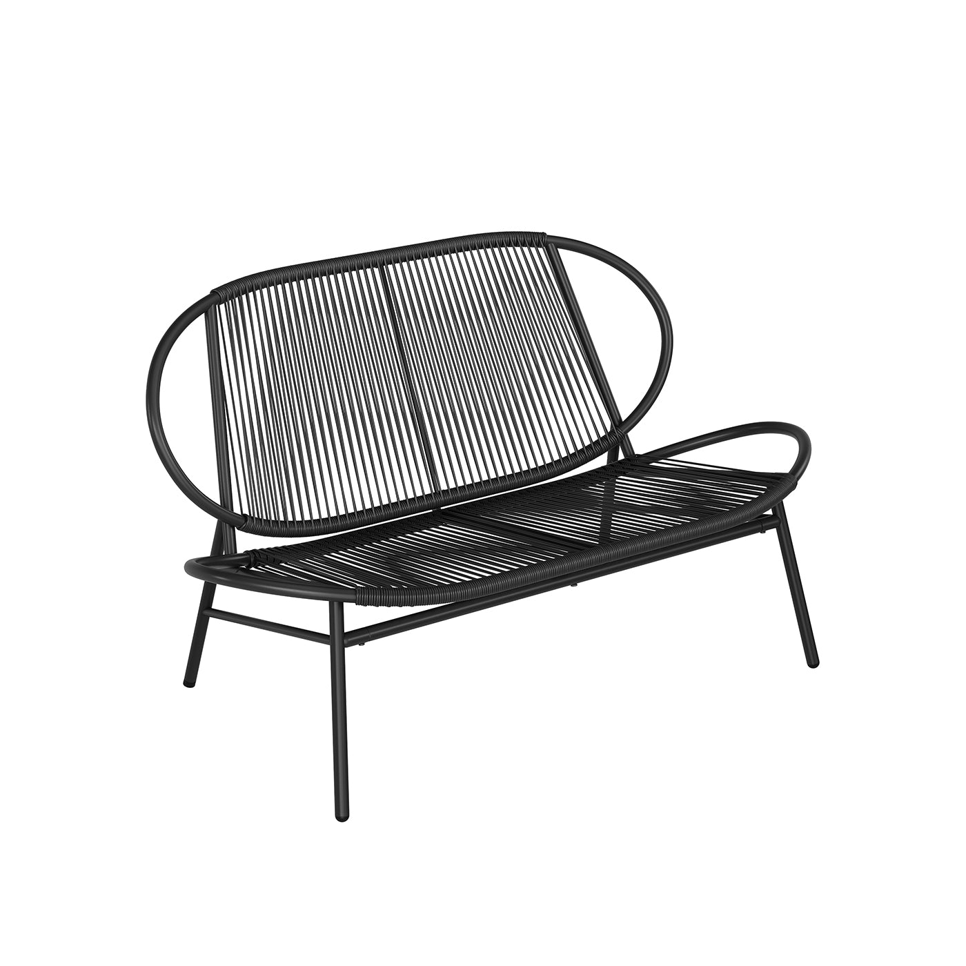 Garden bench from PE ROTAN - 70 x 138.5 x 79 cm - Weather resistant