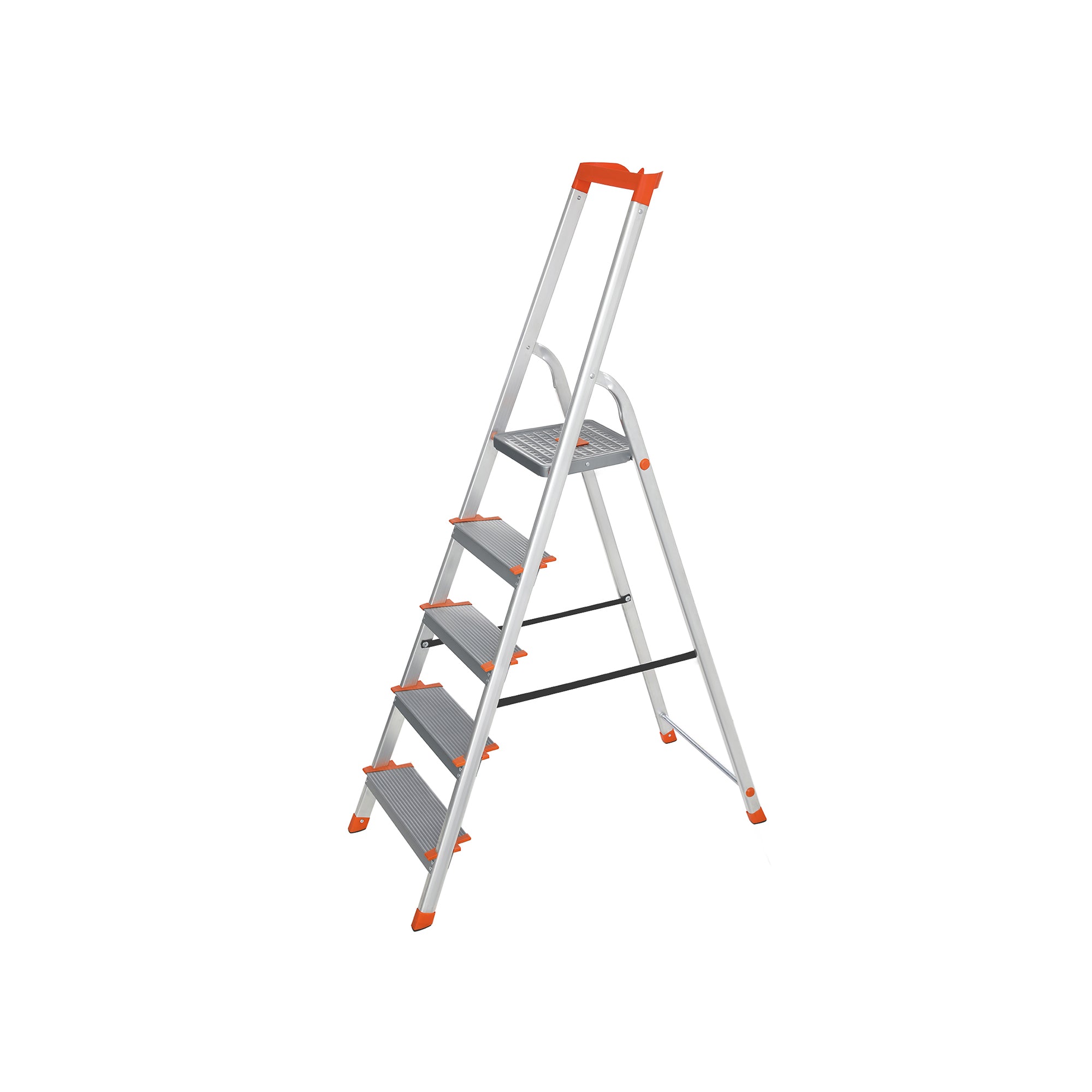 Ladder - Aluminum - Anti -slip - 5 steps - up to 150 kg load capacity