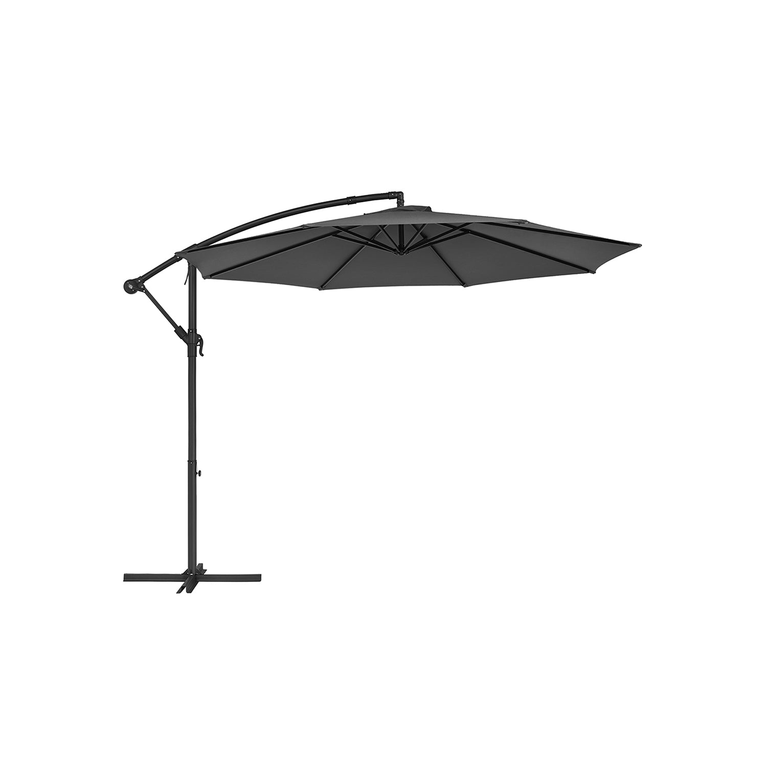 Parasol - with crank - for opening and closing