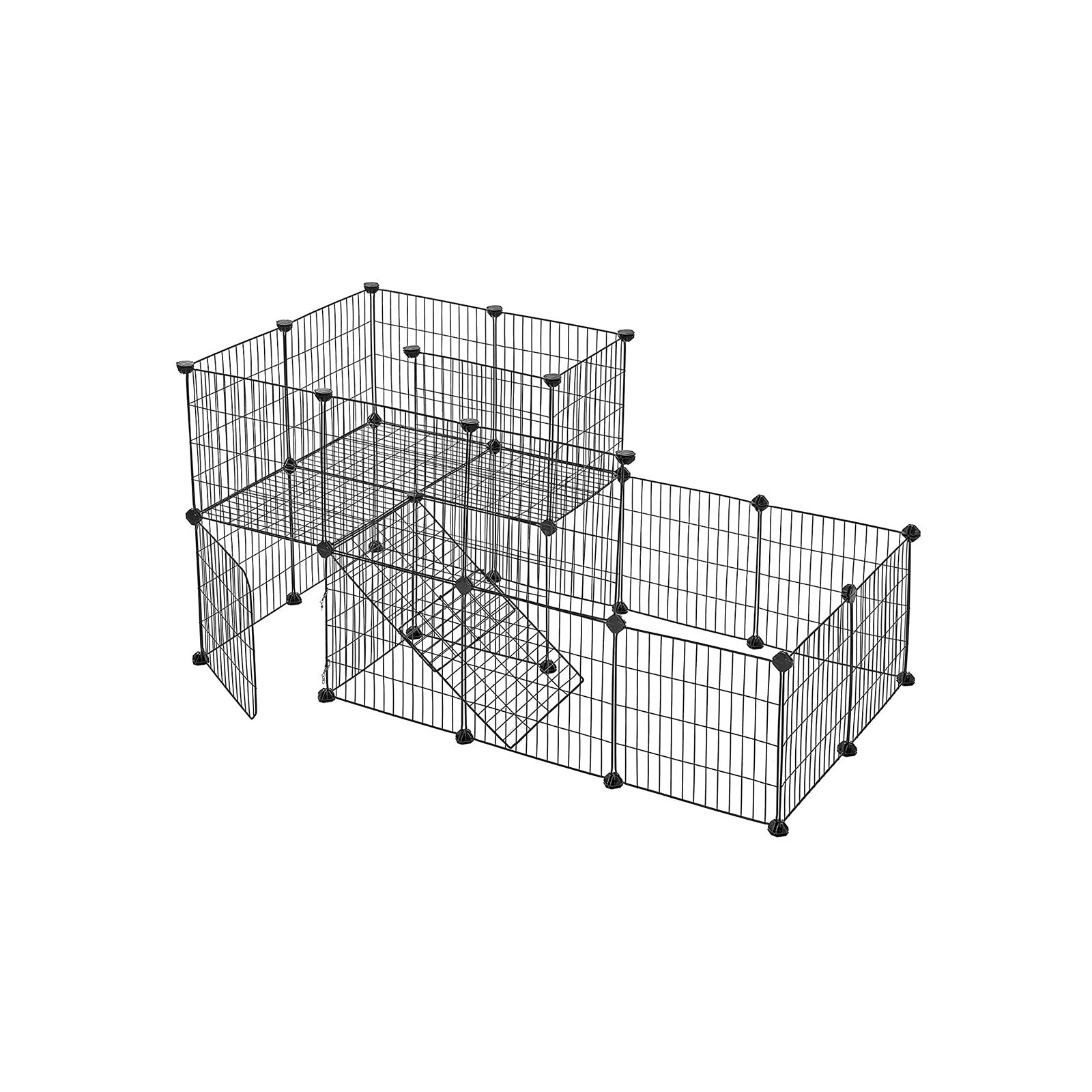 Animal Cage - Rabbit Cage / Cavia Cage - Animal Hob - Black