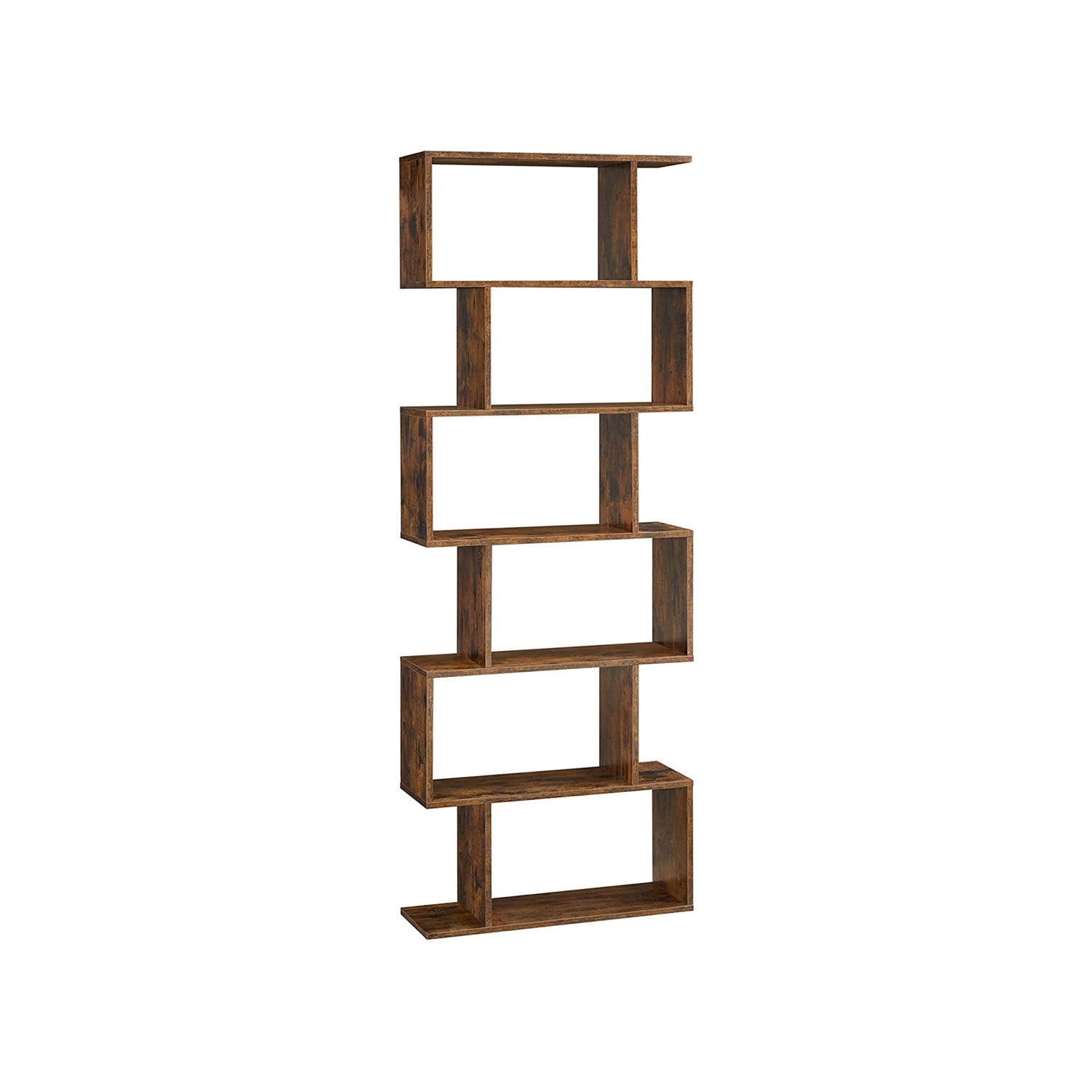Bookcase - Detached - 6 levels - Presentation cabinet - Brown