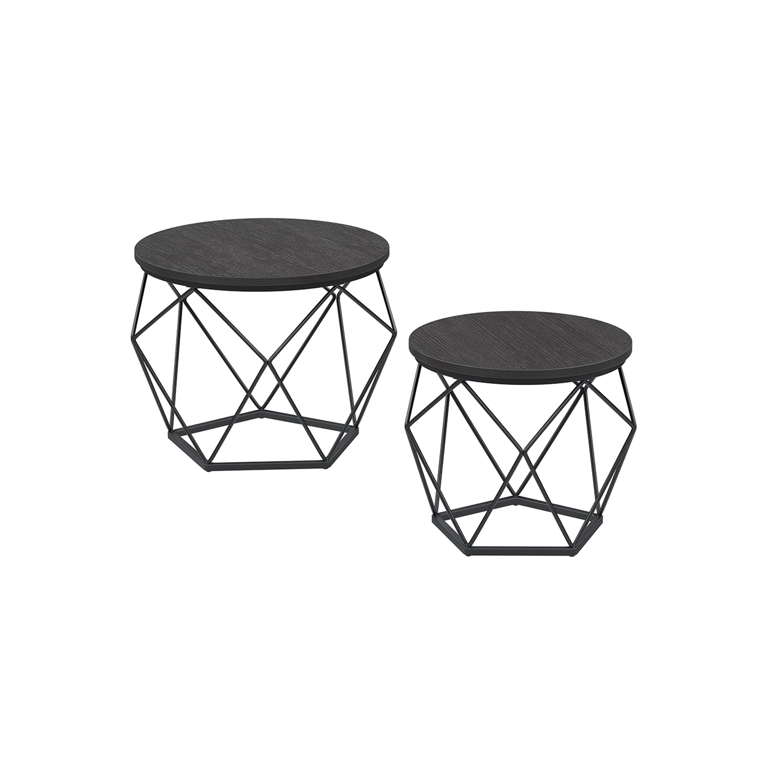 Side table - Set of 2 - Coffee tables - Black