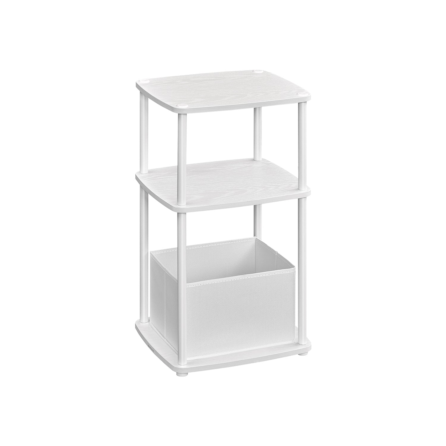 Side table with 3 shelves - 30 x 34 x 58 cm, Snow White