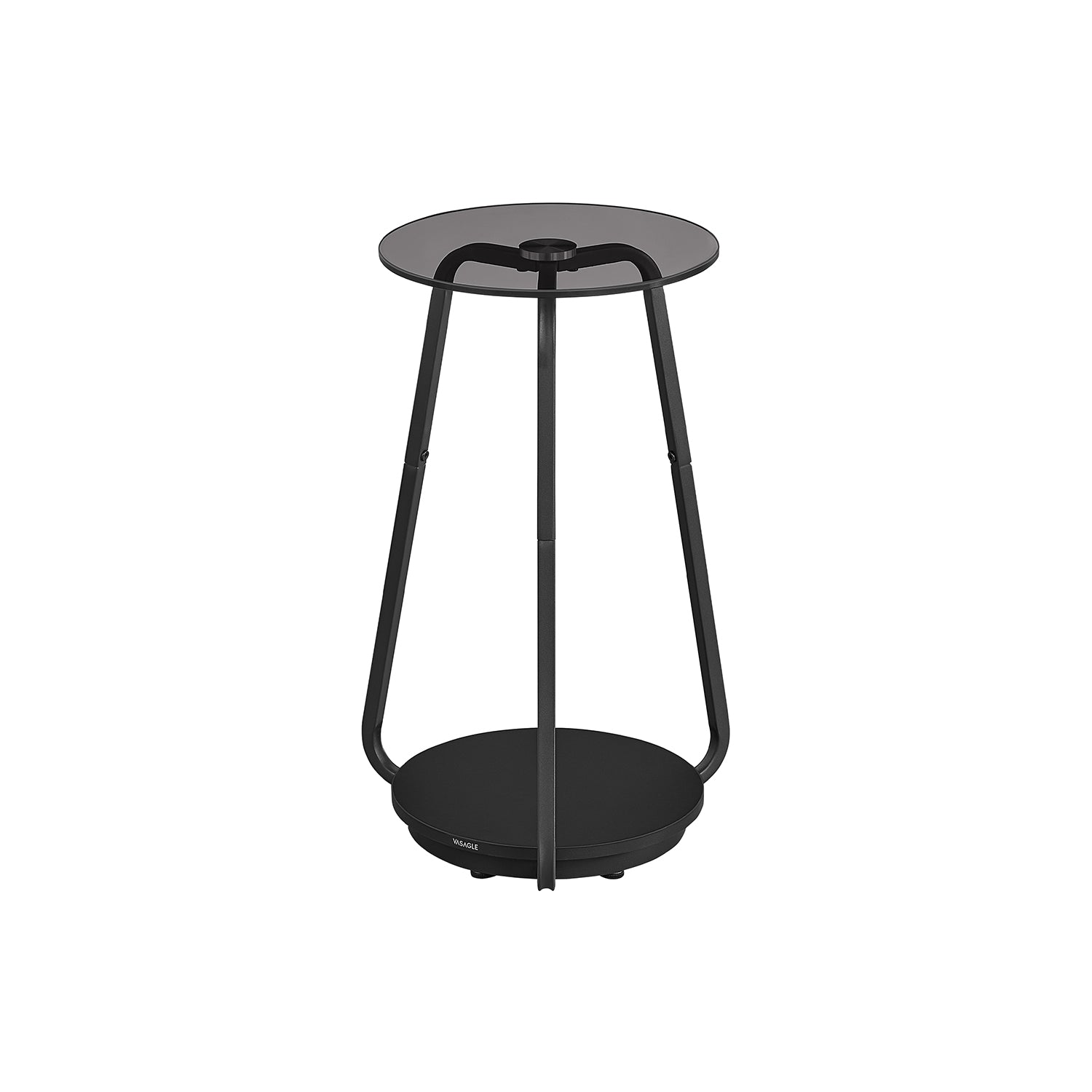 Side table with 2 levels and Leigrijze Glass Sheet
