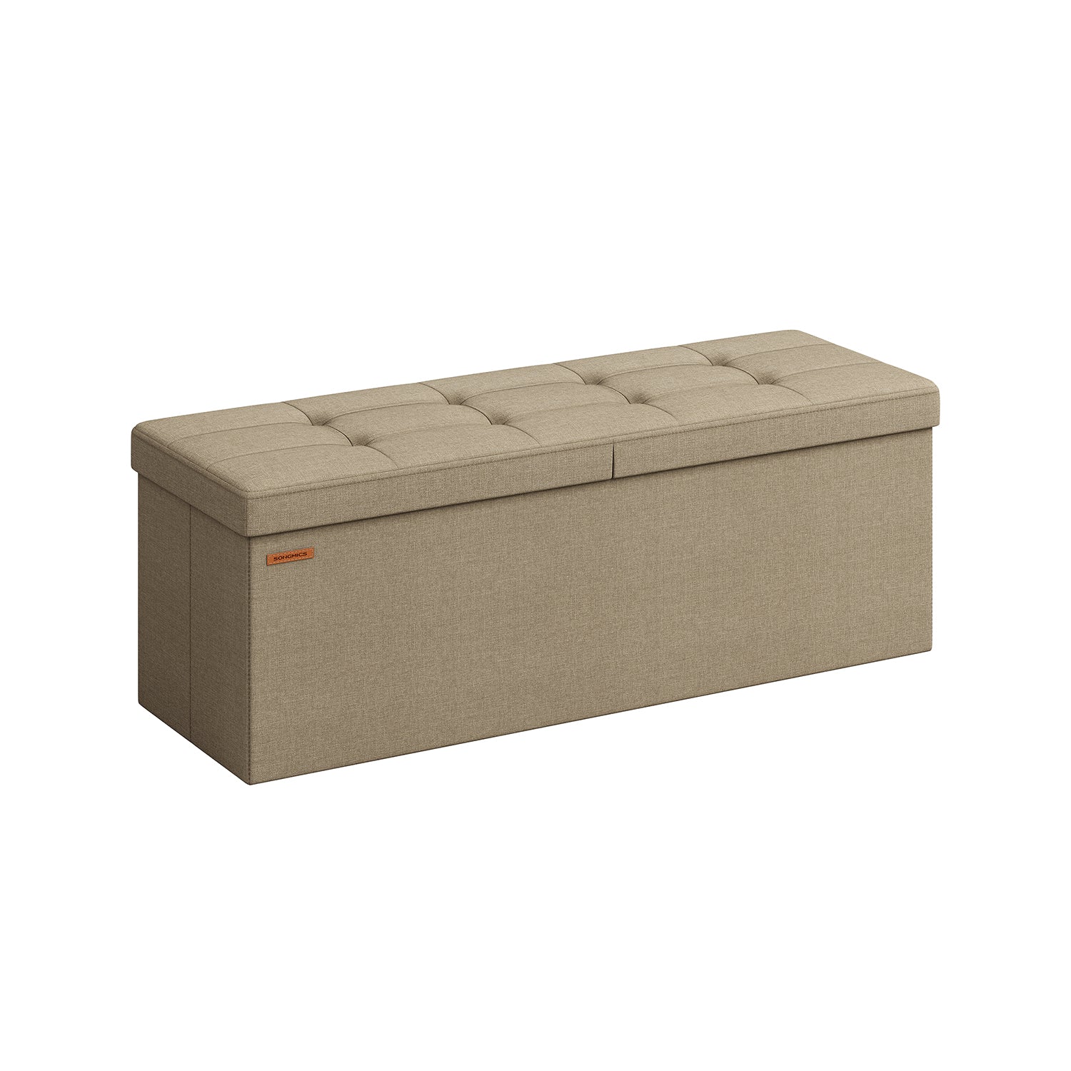 Sofa - with storage space - 38 × 110 × 38 cm - Camel brown
