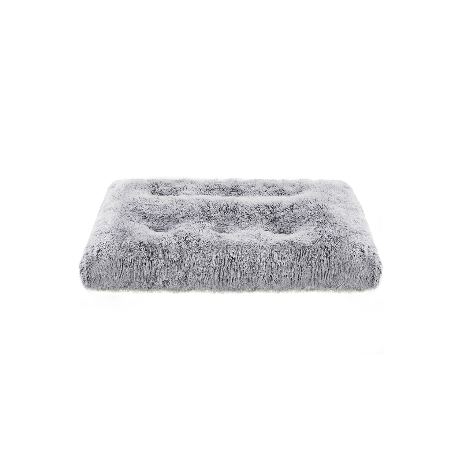 Dog basket - Fluffy dog mat - Light gray