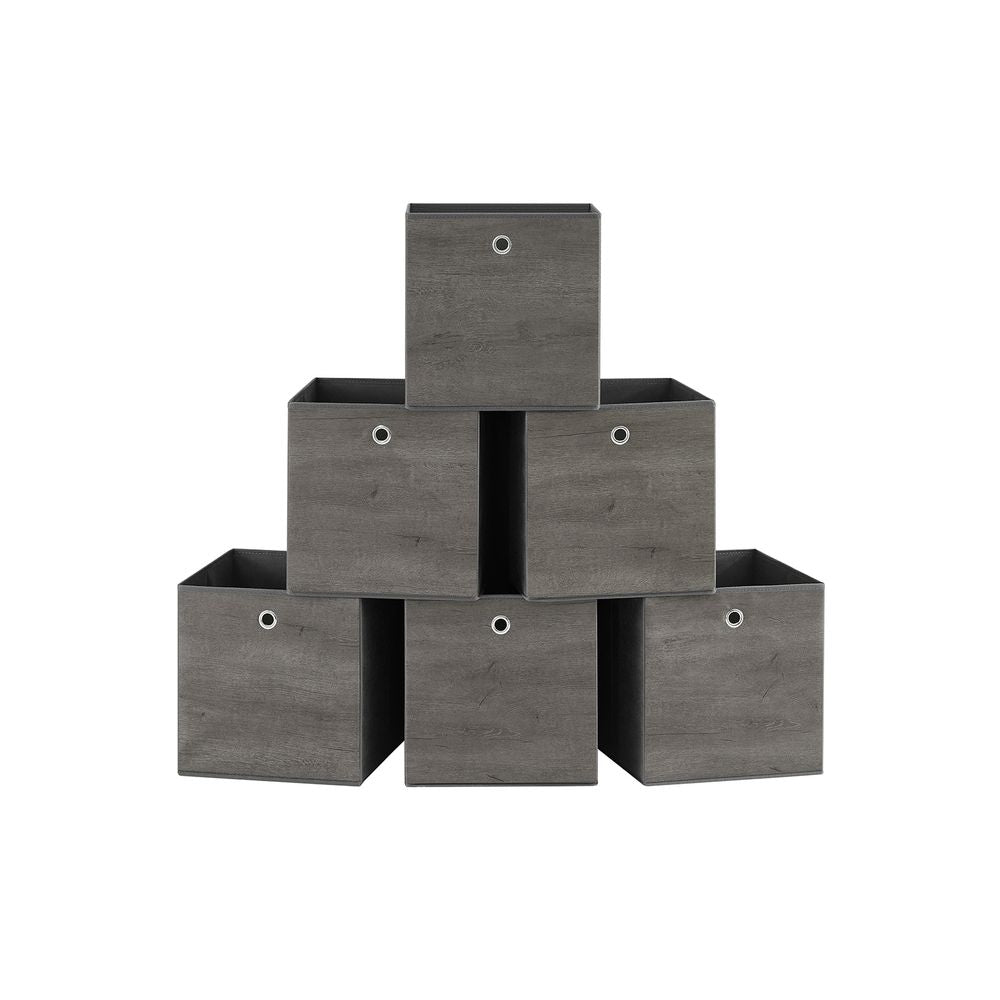 Storage boxes - Storage boxes - Set of 6 - Gray