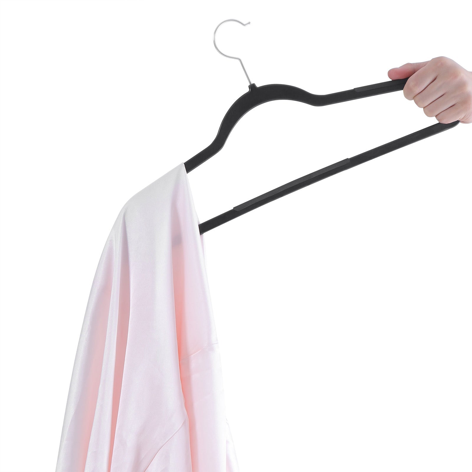 Clothing hangers - Plastic clothing hangers - Set of 30 - Black