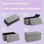 Sofa with storage space - 38 x 76 x 38 cm - seat box - multifunctional