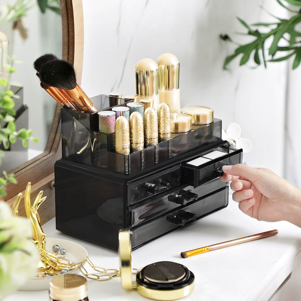 Make-up organizer-4 drawers-Black