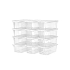 Shoe boxes - Storage boxes - Set of 12 - Transparent - to size 41