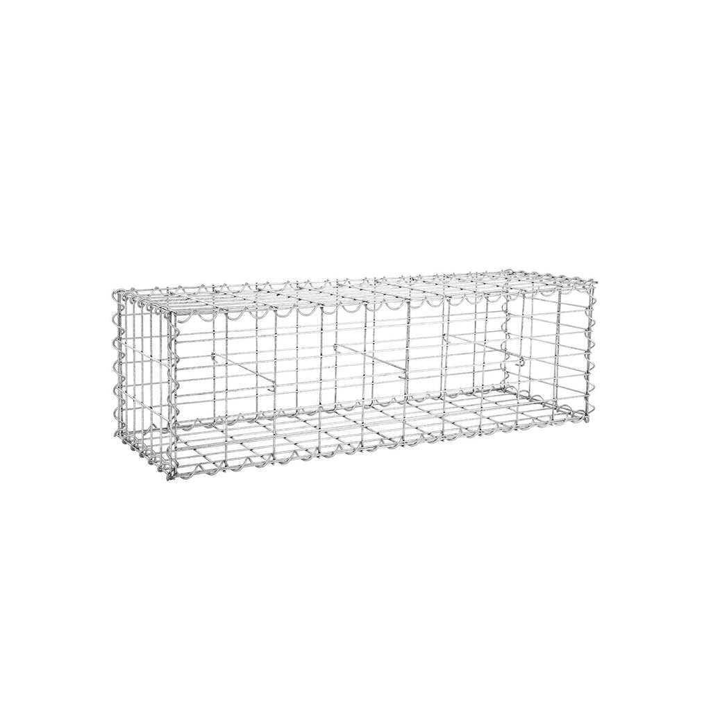 Schanskorf - Gabion garden wall - For stones - 100 x 30 x 30 cm - silver