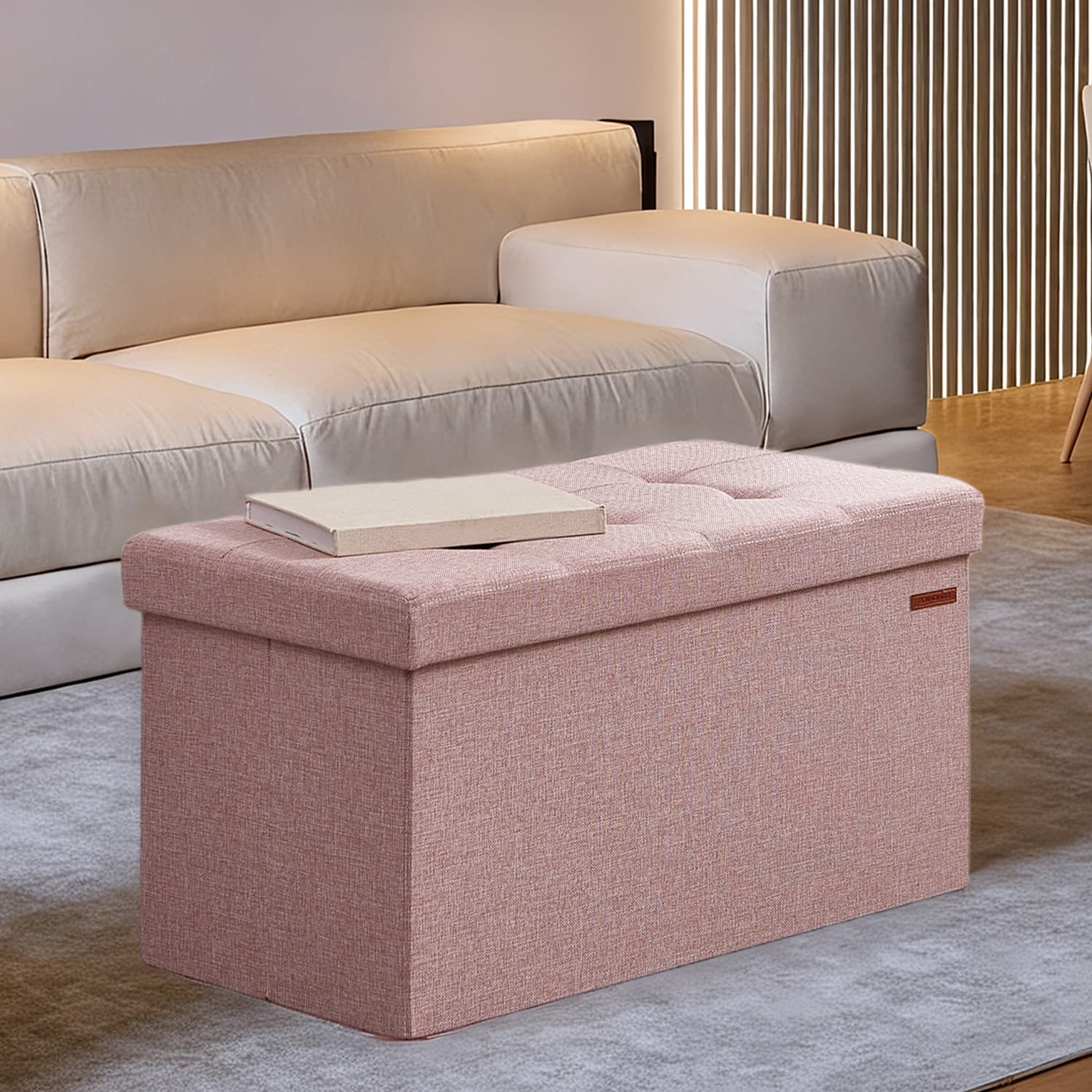 Sofa with storage space - 38 x 76 x 38 cm - seat box - sofa bed