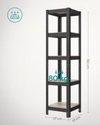 Small rack box - Living room cabinet - Extra strong - 5 levels - Black