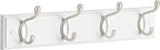 Coat rack - Wall coat rack - 4 Metal Jashaakes - Silver/White