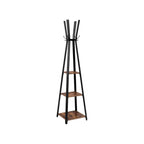 Coat rack - With 3 shelves - Gaderobic Standard - Industrial Design - Brown Black