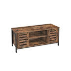 TV furniture - Coffee table - with 2 cupboards and 2 shelves - Dark brown