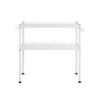 Microwave shelf - with 2 shelves - White