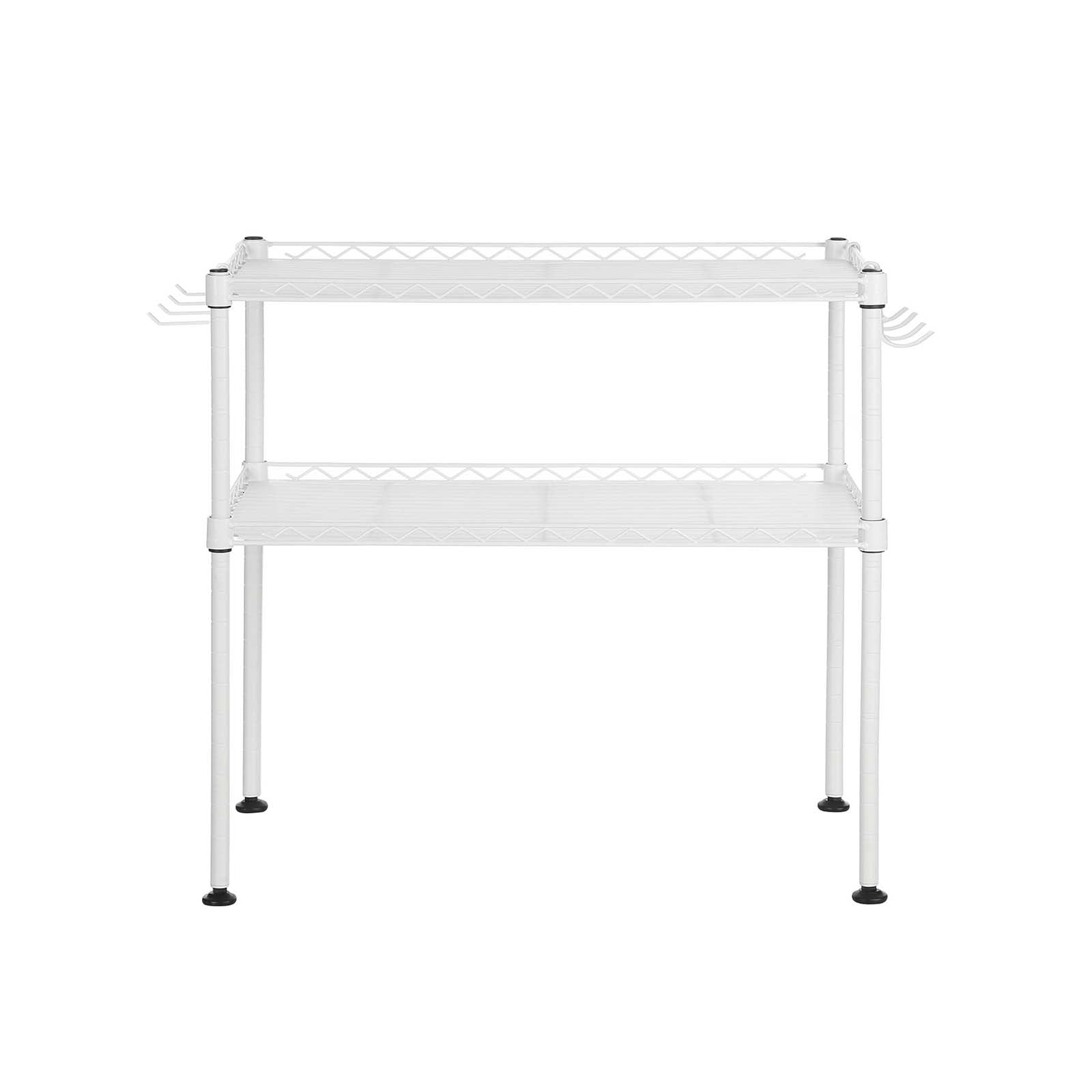 Microwave shelf - with 2 shelves - White