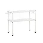 Microwave shelf - with 2 shelves - White