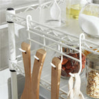 Microwave shelf - with 2 shelves - White