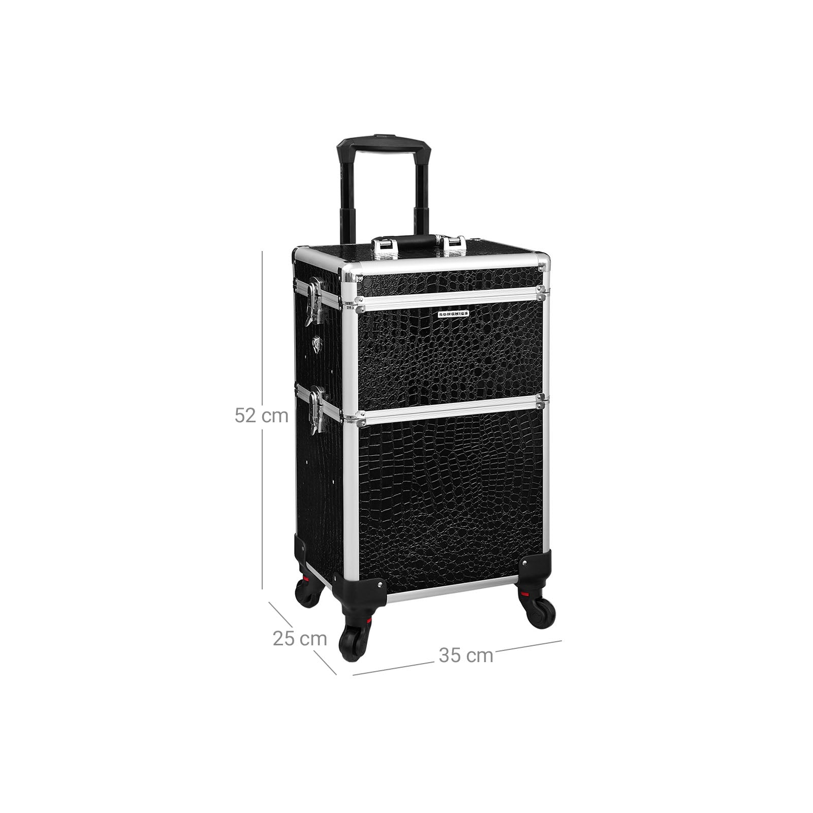 Cosmetic trolley-2-in-1-Crocodile pattern