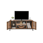 TV furniture - Coffee table - with 2 cupboards and 2 shelves - Dark brown