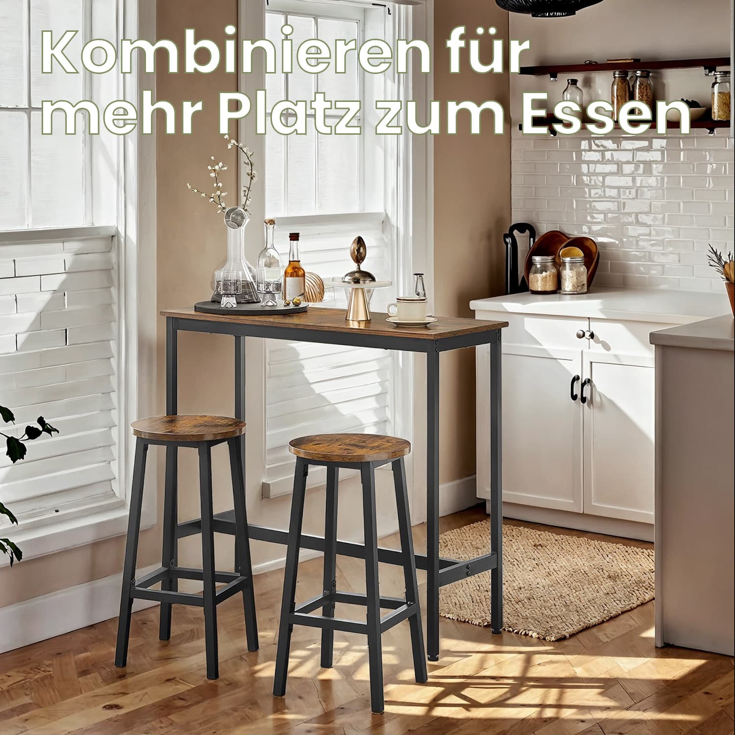 Bar table with 2 bar stools, bar table with bar stools, bar table and bar stool set
