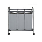 Laundry basket - Washer - 3 courses - removable bags - Beige