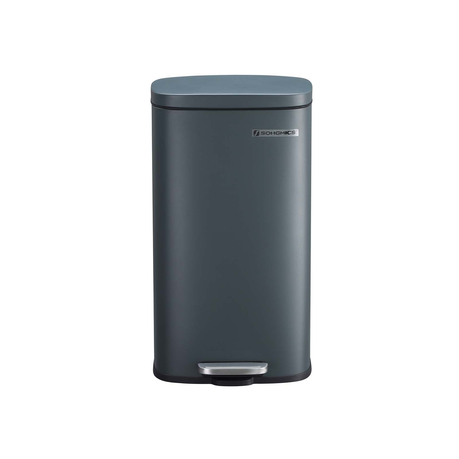 Waste bimmer - Pedal bin - Softclose - 30 L - Smoke gray