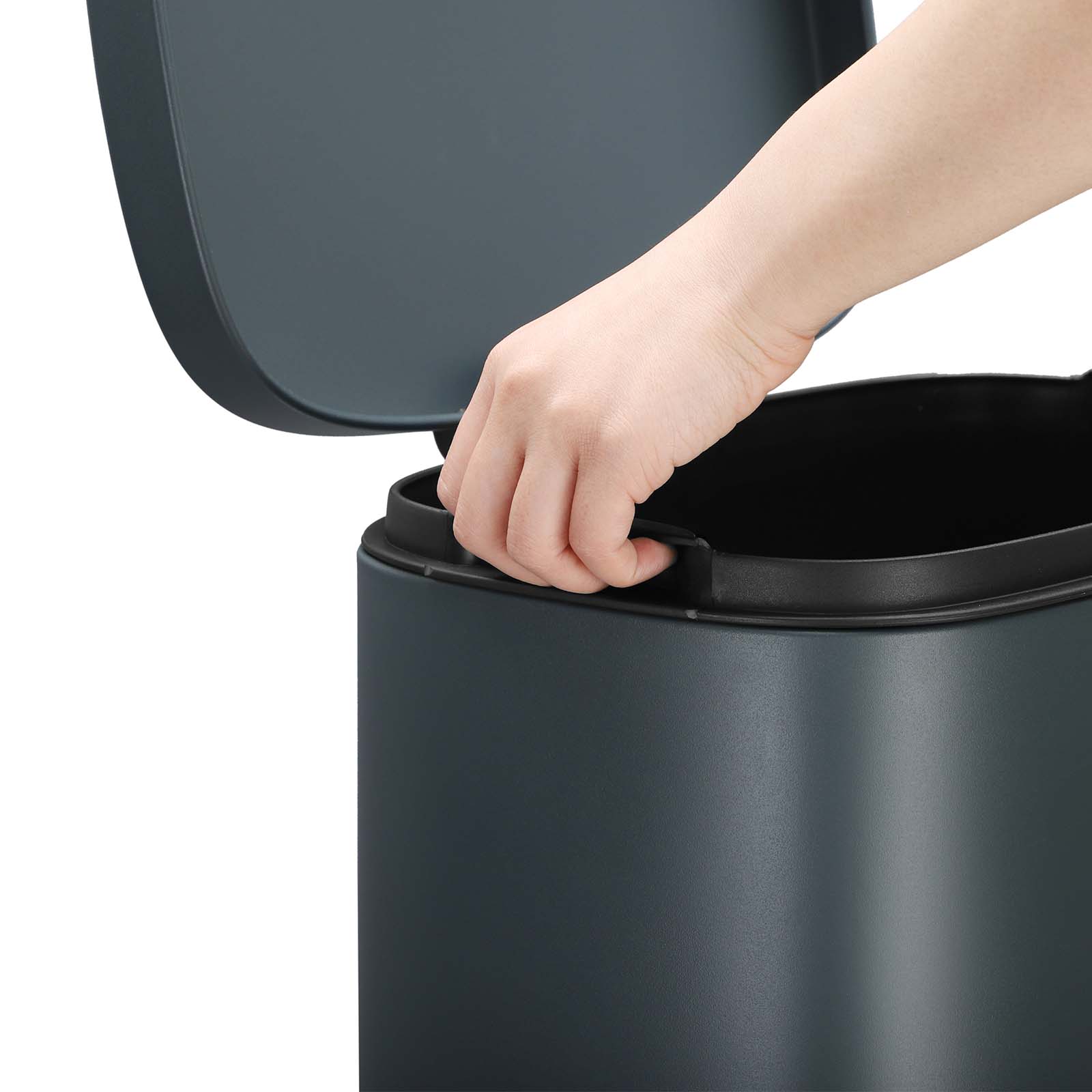 Waste bimmer - Pedal bin - Softclose - 30 L - Smoke gray