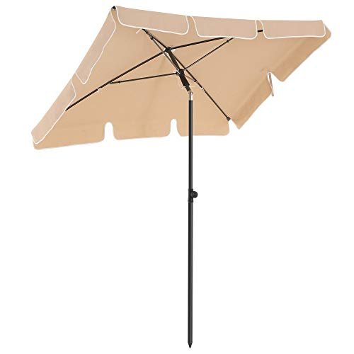 Parasol 200 x 125 cm foldable and adjustable in height