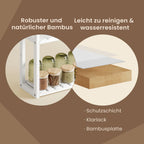 Bathroom shelf, bathroom shelf, plant shelf with 3 adjustable shelves