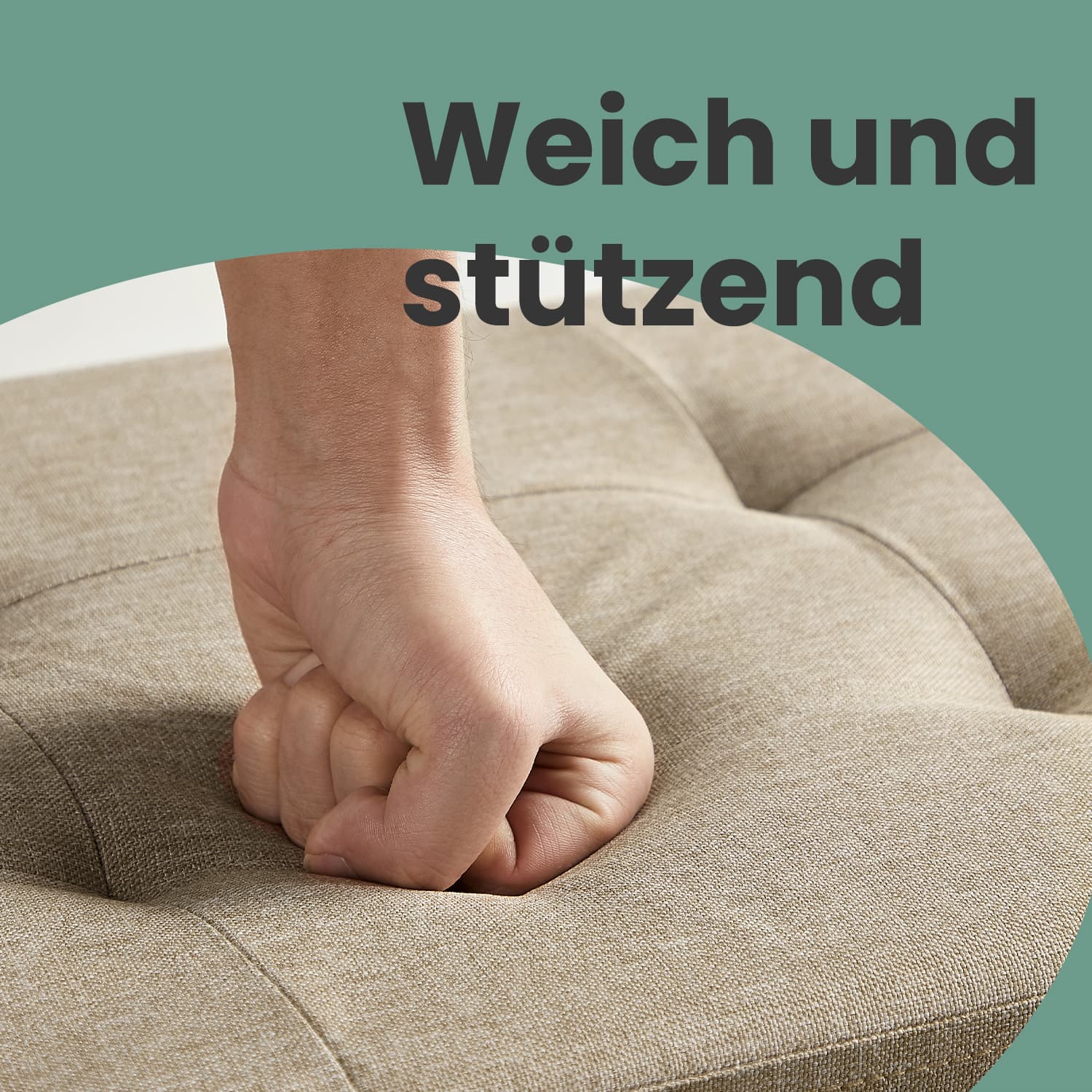 Sofa with storage space - 38 x 110 x 38 cm - seat box - large format (3)