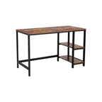 Desk - PC table with 2 shelves - Left or right mountable - 120 x 60 x 75 cm