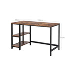 Desk - PC table with 2 shelves - Left or right mountable - 120 x 60 x 75 cm