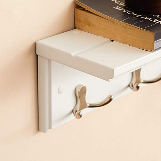 Wall coat rack - Hall coat rack - With 4 double hooks - with board