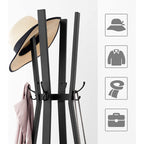Coat rack - With 3 shelves - Gaderobic Standard - Industrial Design - Brown Black