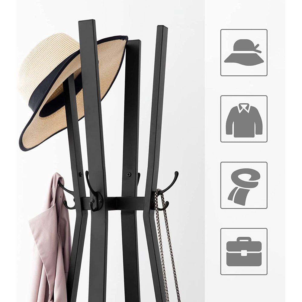 Coat rack - With 3 shelves - Gaderobic Standard - Industrial Design - Brown Black
