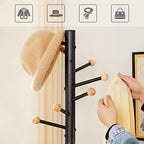 Coat rack - Clothing rack - 11 ball hooks - Van Staal - 53.5 x 53.5 x 173 cm