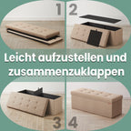 Sofa with storage space - 38 x 110 x 38 cm - seat box - large format