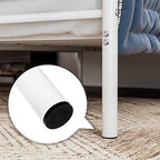Single bed frame - 90 x 190 cm - metal frame - white
