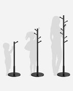 Coat rack - Wardrobe Standard - Clothing rack of solid wood - Black