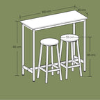 Bar table with 2 bar stools, bar table with bar stools, bar table and bar stool set