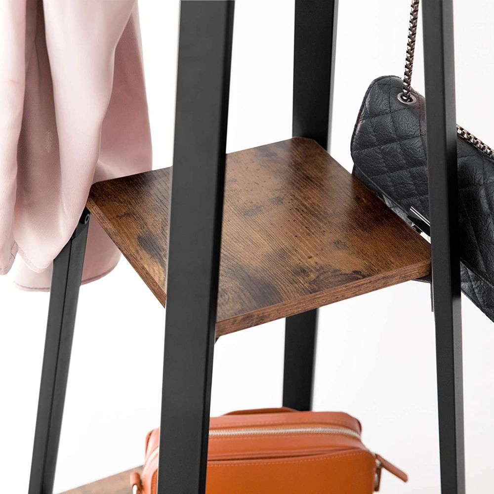 Coat rack - With 3 shelves - Gaderobic Standard - Industrial Design - Brown Black